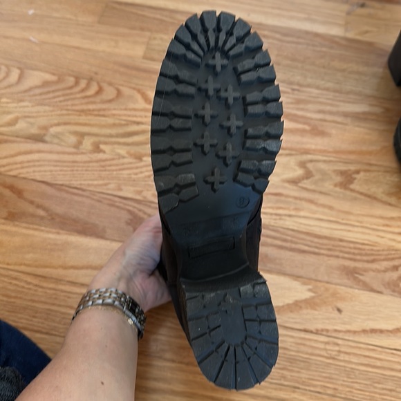 Steve Madden COMFORT WOMENS FAUX LEATHER BLOCK HEEL WINTER BOOTS - Picture 4 of 8